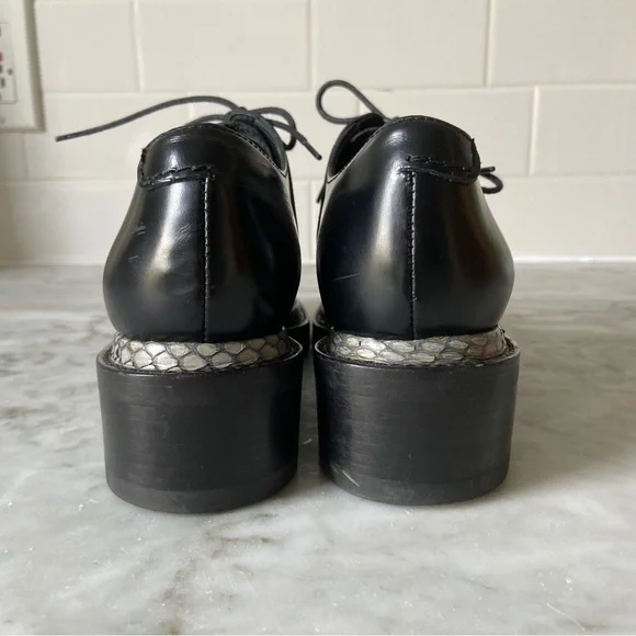 Acne Studios Lark Platform Oxford with Snakeskin Trim | Size 36 - Picture 10 of 12